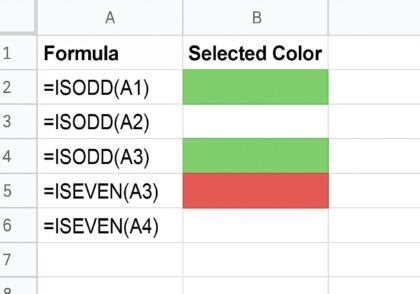 آموزش جامع فرمول CHOOSECOLS در گوگل شیت