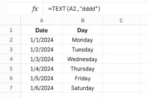آموزش جامع فرمول DAYS در گوگل شیت