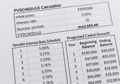 آموزش جامع فرمول FVSCHEDULE در گوگل شیت