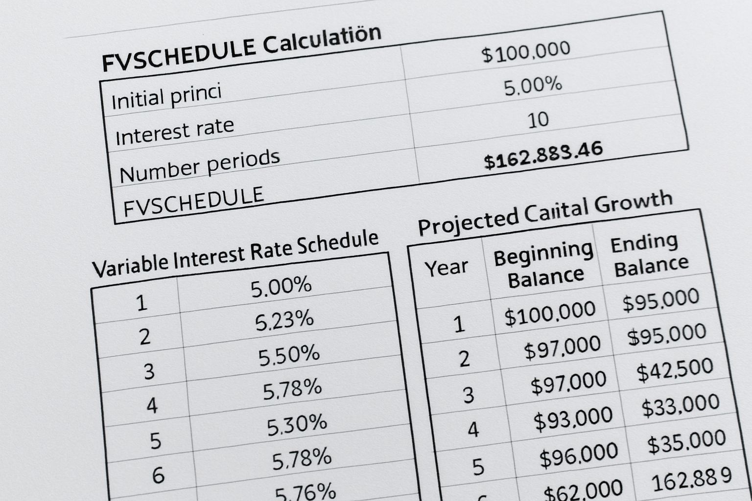 آموزش جامع فرمول FVSCHEDULE در گوگل شیت