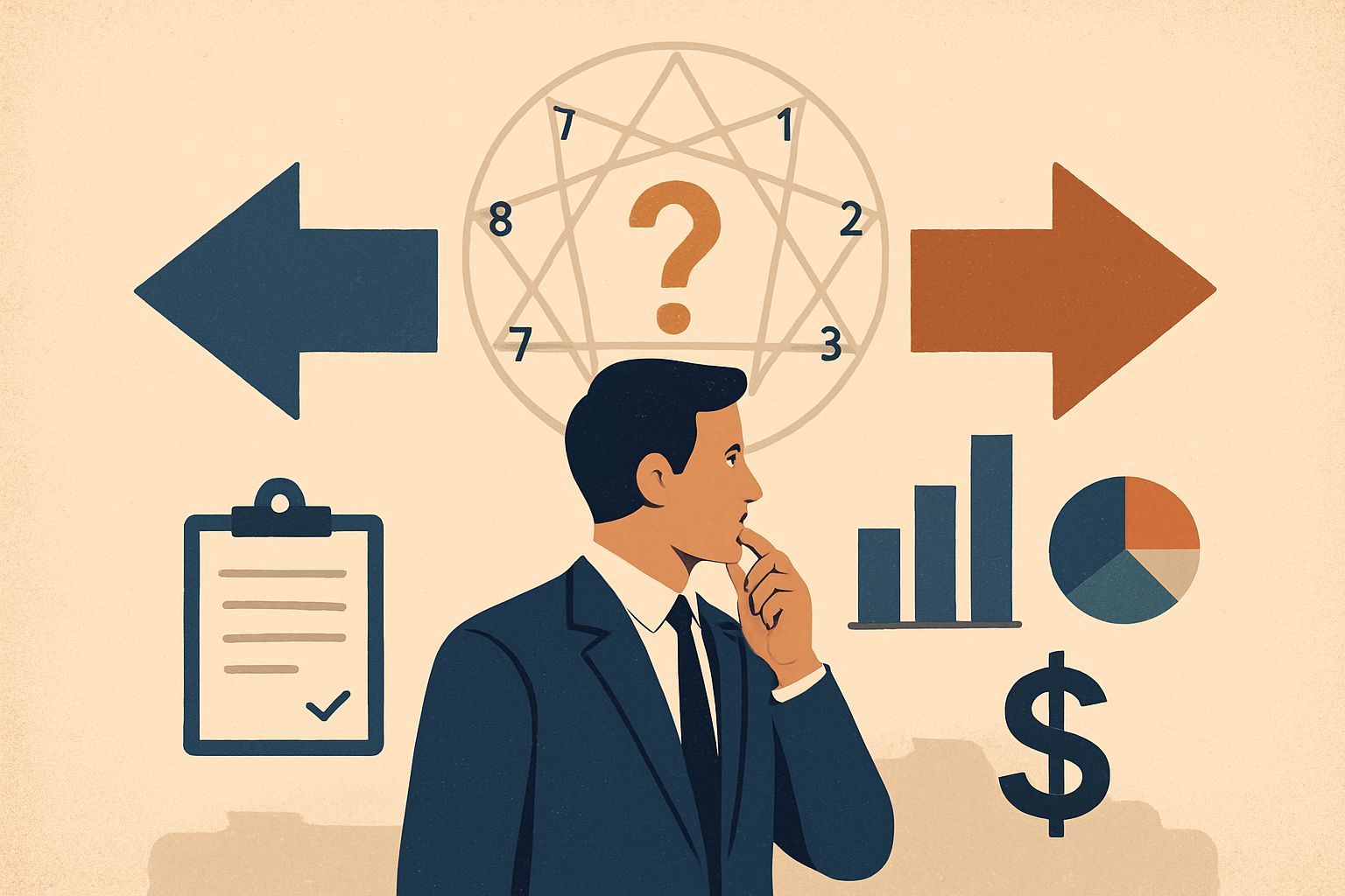 تصمیم‌گیری در کسب و کار: چگونه تیپ انیاگرام شما بر انتخاب‌هایتان تاثیر می‌گذارد؟