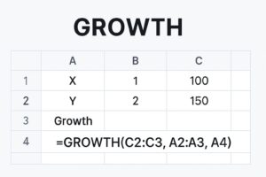 آموزش جامع فرمول GROWTH در گوگل شیت