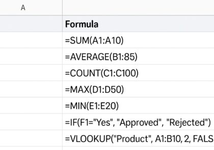 آموزش جامع فرمول MDETERM در گوگل شیت