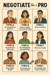 مذاکره مانند یک حرفهای: تکنیکهای مذاکره برای هر یک از ۹ تیپ شخصیتی