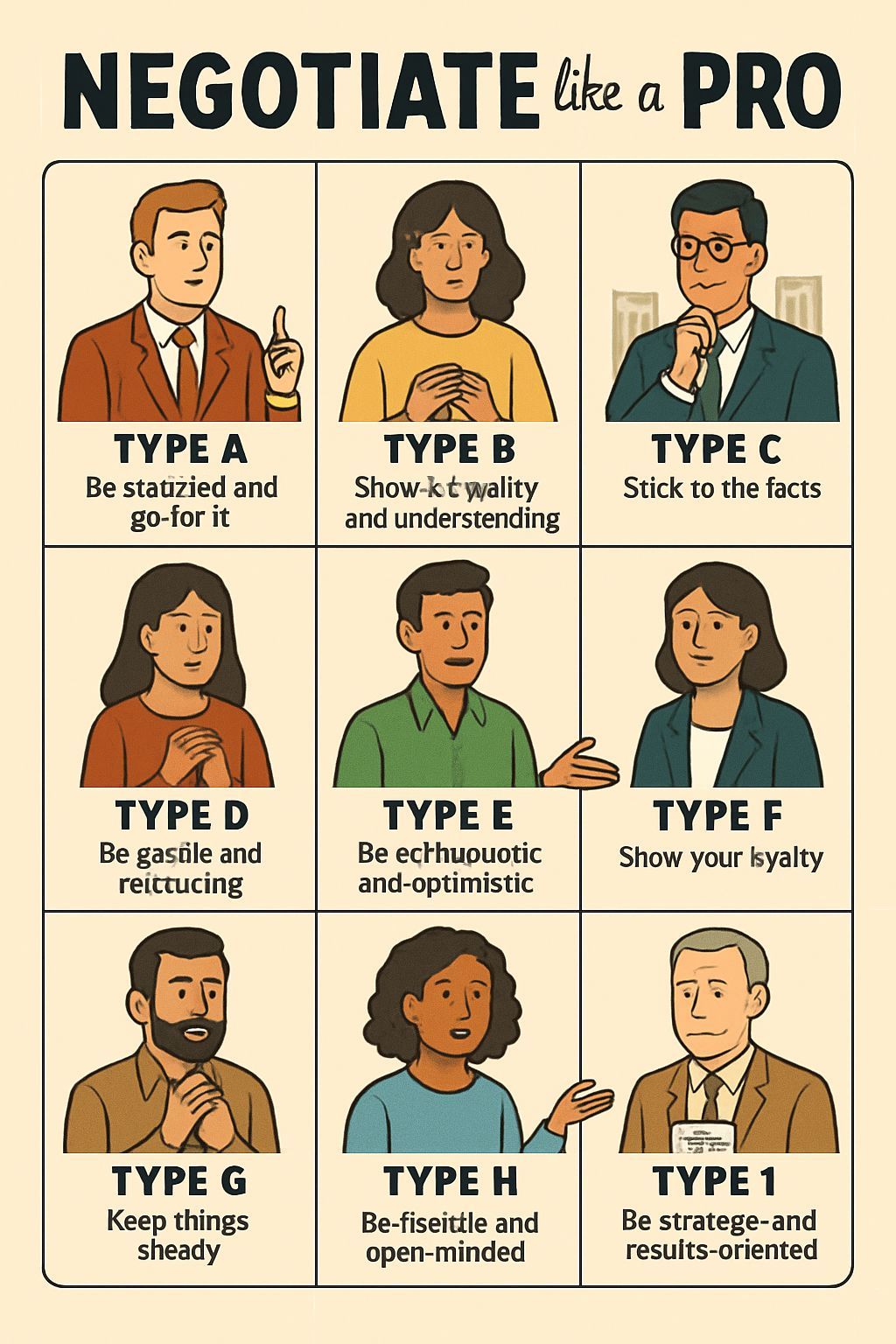 مذاکره مانند یک حرفهای: تکنیکهای مذاکره برای هر یک از ۹ تیپ شخصیتی