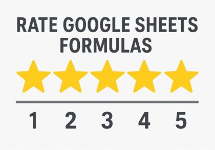 آموزش جامع فرمول RATE در گوگل شیت