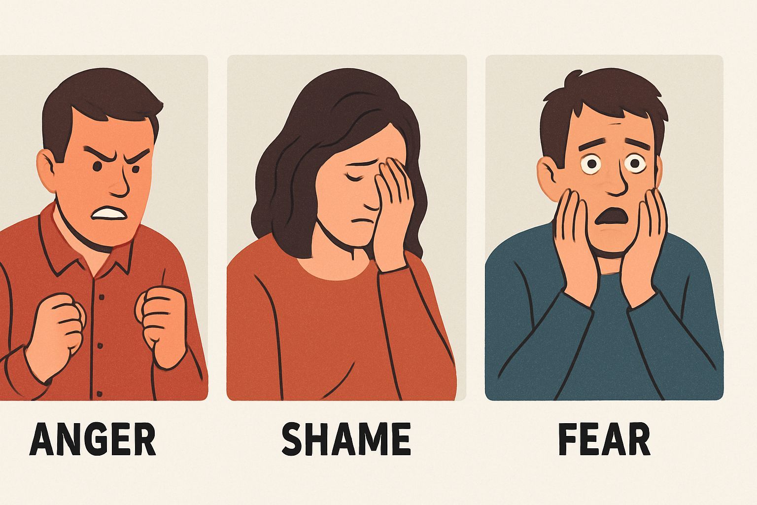 مدیریت احساسات در کار: رویکرد تیپ‌های قلبی، فکری و غریزی به خشم، شرم و ترس