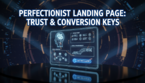 طراحی صفحه فرود (Landing Page) برای تیپ ۱ (کمال‌گرا): عناصر کلیدی برای جلب اعتماد